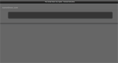 Desktop Screenshot of nametimes.com